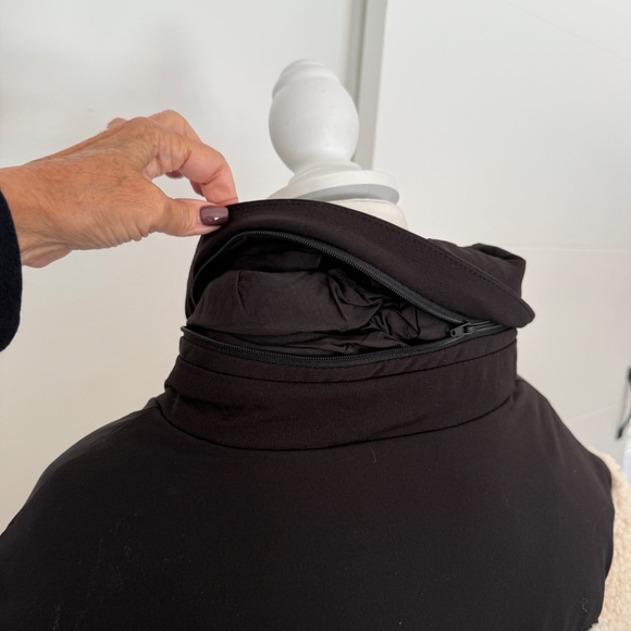 Maje Gromgy Hooded Mixed Media Puffer Jacket - Picture 7 of 11